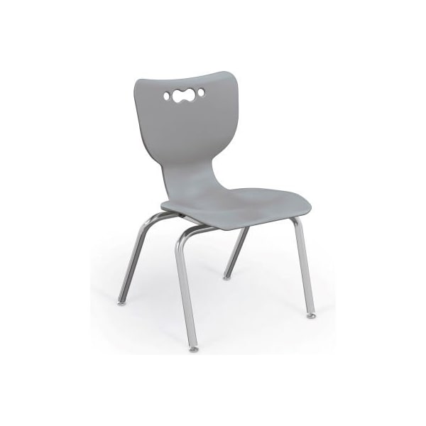 Balt Hierarchy 14 Plastic Classroom Chair - Set of 5 - Gray